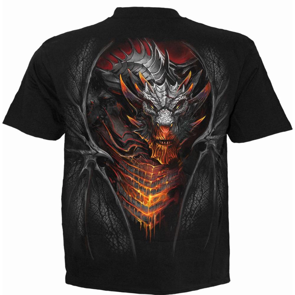 Spiral - DRACONIS Mens T-shirt - Black